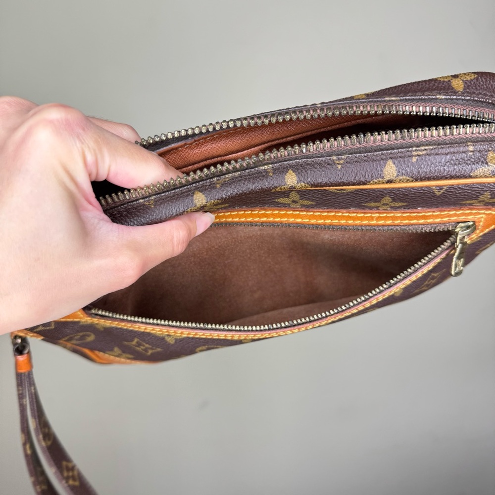 Louis Vuitton Brown Monogram Wristlet Clutch - Picture 11 of 11